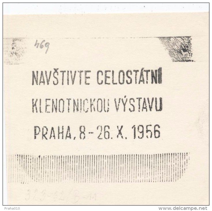 J1497 - Czechoslovakia (1945-79) Control Imprint Stamp Machine (R!): Visit Nationwide Jewelery Exhibition Prague 1956 - Proofs & Reprints