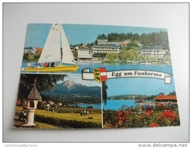 STORIA POSTALE FRANCOBOLLO COMMEMORATIVO Austria Egg Am Faakersee Multivedute - Faakersee-Orte