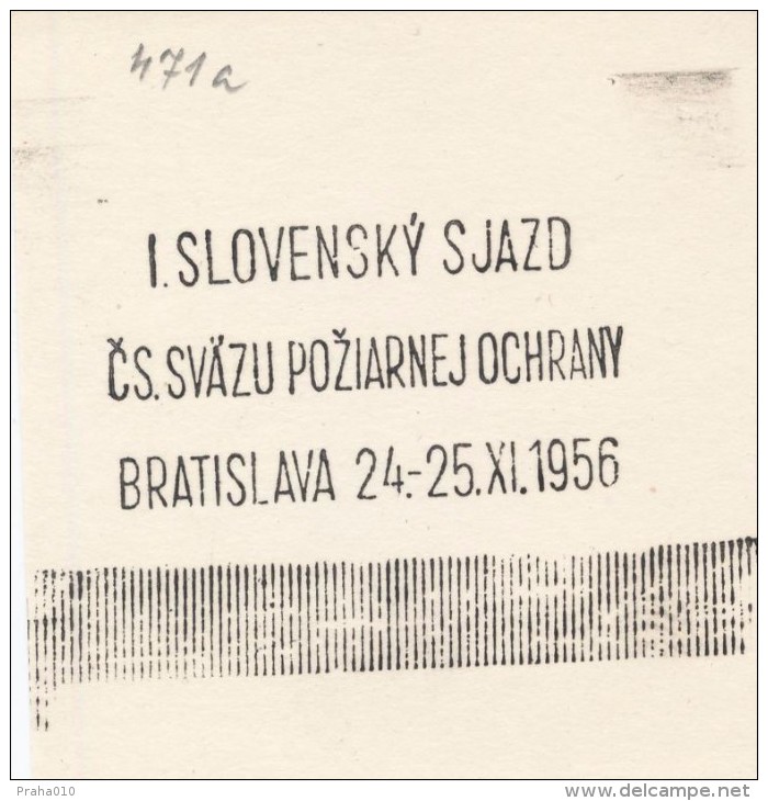 J1507 - Czechoslovakia (1945-79) Control Imprint Stamp Machine (R!): Slovak Congress Association Of Fire Protection - Proofs & Reprints