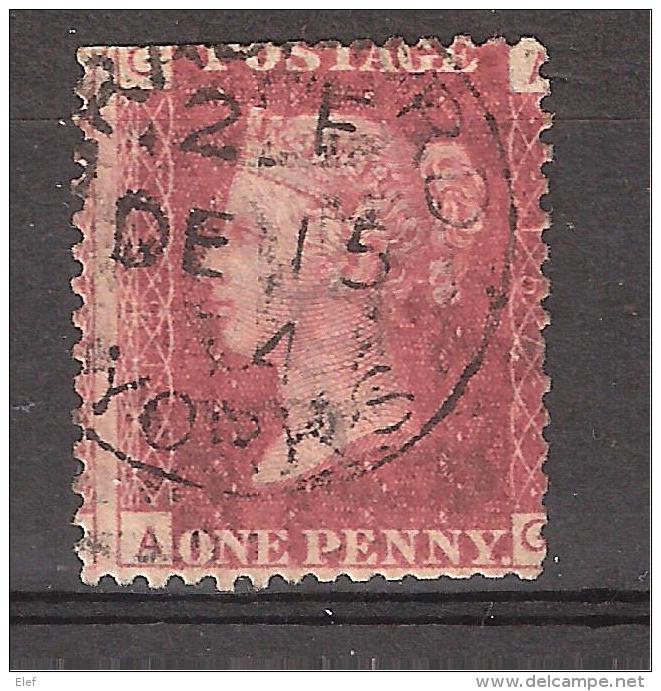 GB, Victoria, Yvert N° 26 , 1 Penny Rouge, Obl Planche / Plate 157 Cds BRADFORD  Cancel, B/TB, - Used Stamps