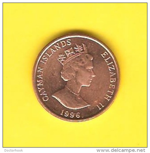 CAYMAN ISLANDS   1 CENT  1996  (KM # 87a) - Caimán (Islas)