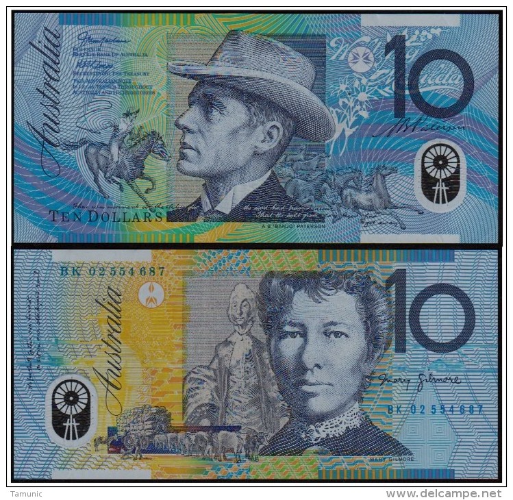 AUSTRALIA TEN (10) Dollars 2002 - POLYMER - 2001-2003 (polymer Notes)