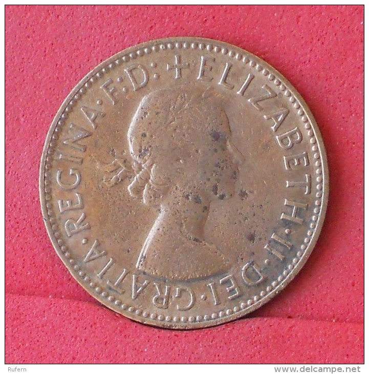 GREAT BRITAIN  1/2  PENNY  1956   KM# 896  -    (Nº11844) - C. 1/2 Penny