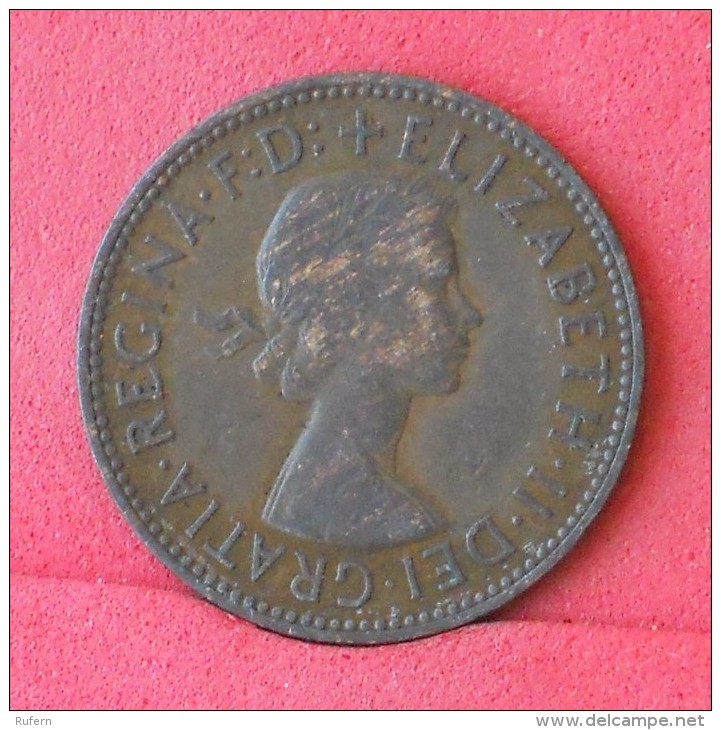 GREAT BRITAIN  1/2  PENNY  1957   KM# 896  -    (Nº11849) - C. 1/2 Penny