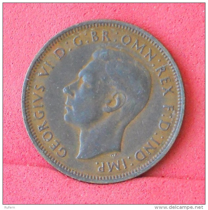 GREAT BRITAIN  1/2  PENNY  1944   KM# 844  -    (Nº11851) - C. 1/2 Penny