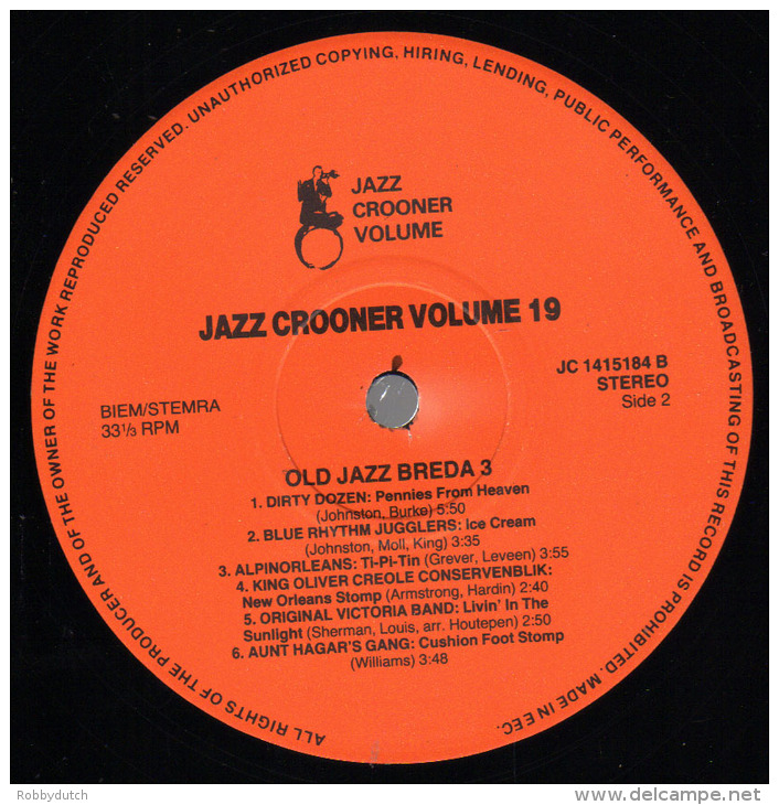 * LP *  OLD JAZZ BREDA 3 (Jazz Crooner Vol.19) (Holland 1984 EX!!!) - Jazz