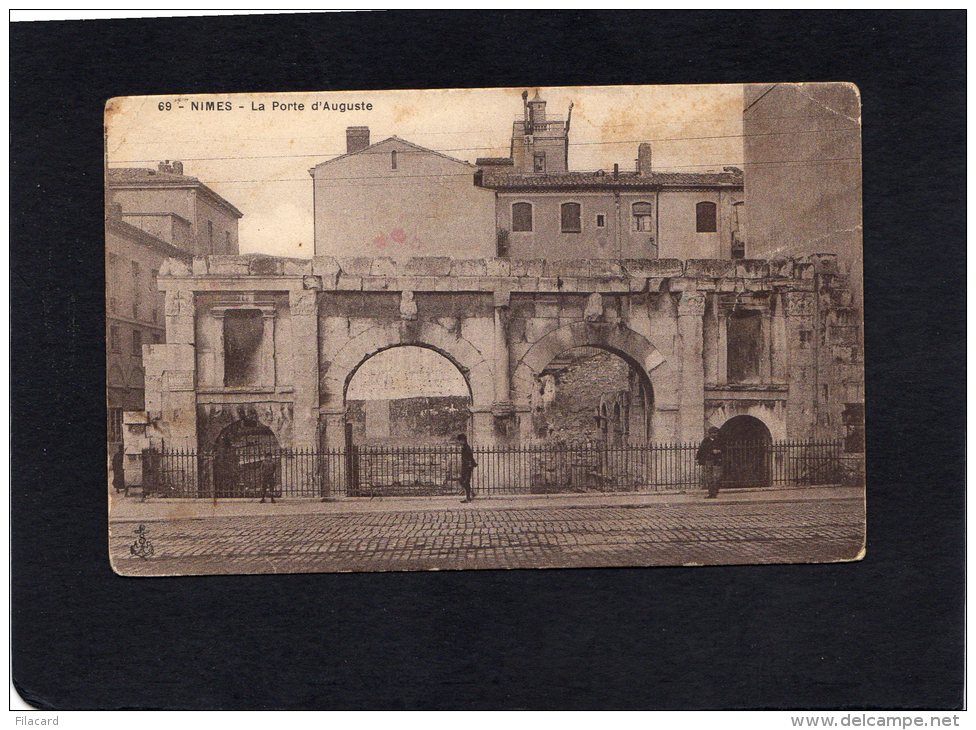 54219     Francia,   Nimes,  La Porte D"Auguste,  VGSB  1915 - Nîmes