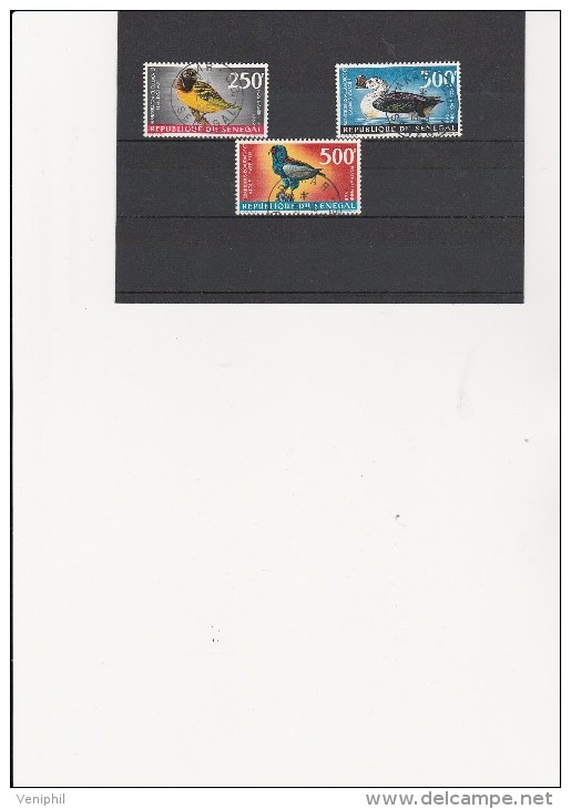 SENEGAL - POSTE AERIENNE N° 65 A 67 OBLITERES TB -ANNEE 1968 - Poste Aérienne