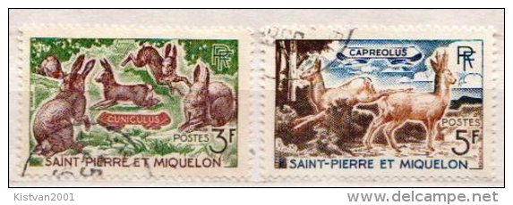St. Pierre Et Miquelon Used Stamps - Rabbits