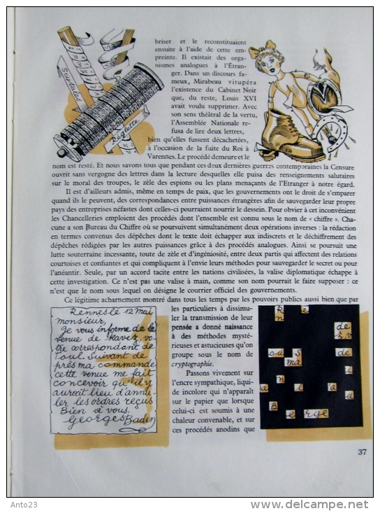 Histoire De La Poste Aux Lettres Et Du Timbre Poste 1947 - Philately And Postal History