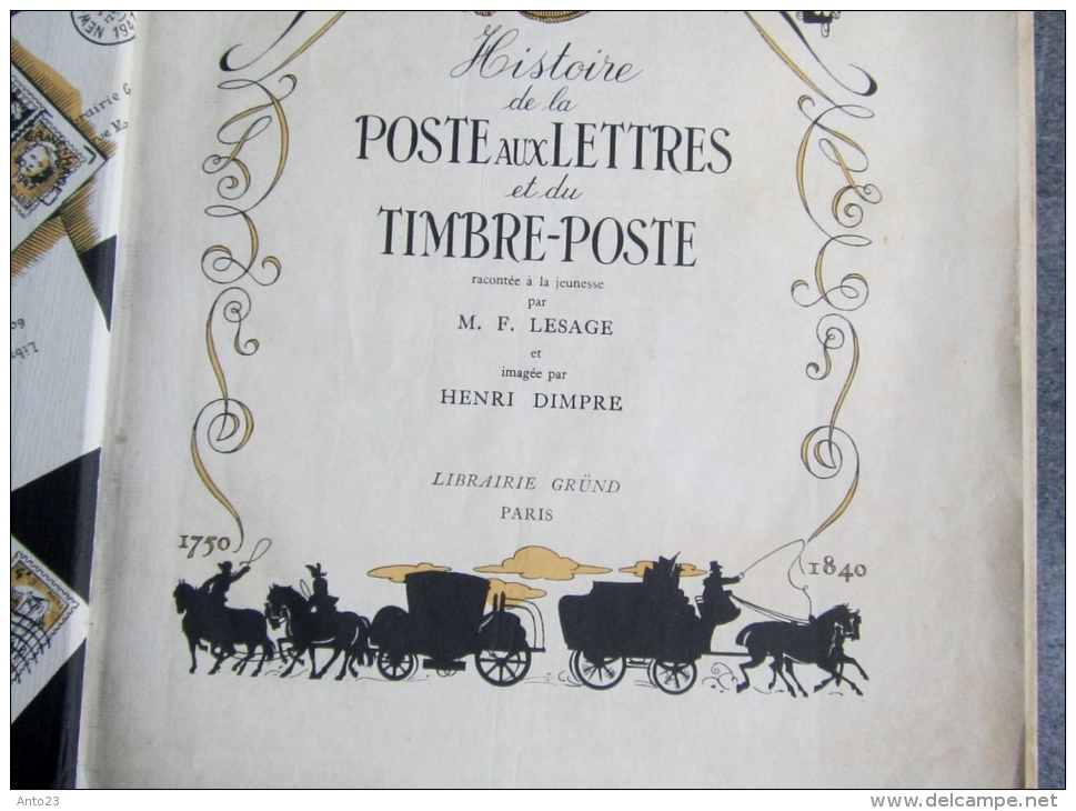 Histoire de la Poste aux lettres et du timbre poste 1947