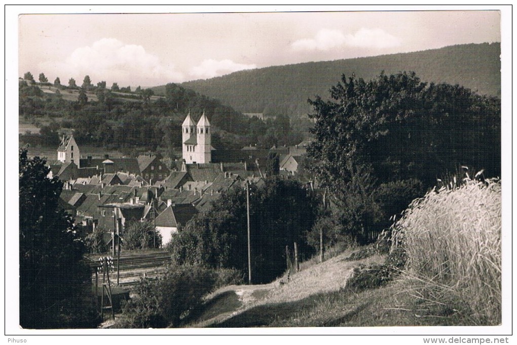 D5285   BAD GANDERSHEIM : Blick Vom Lohberg Nach Der Schanze - Bad Gandersheim