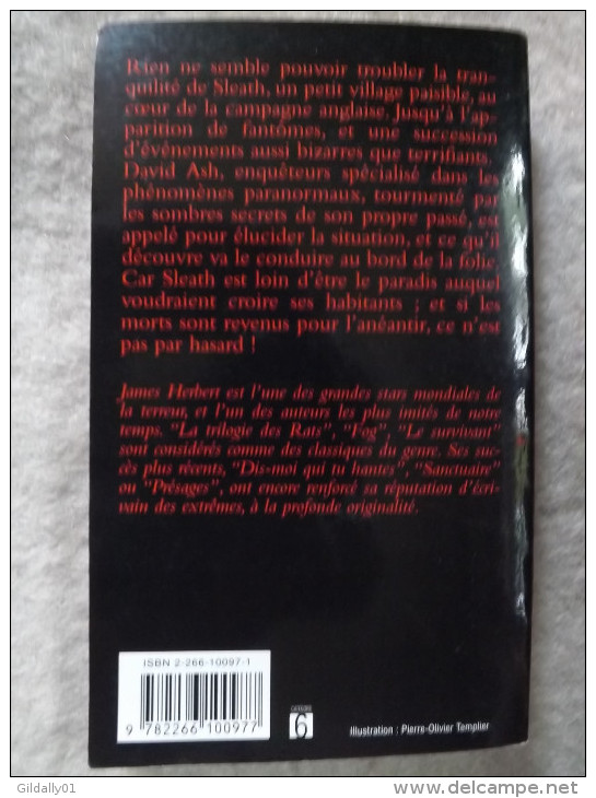 9238.   LA CONSPIRATION DES FANTOMES.   James Herbert.    1994.    (Pocket Terreur) - Schwarzer Roman