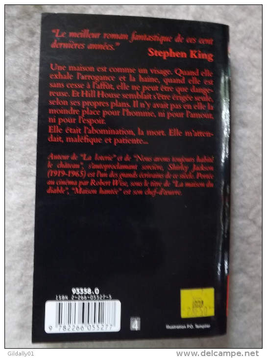 9092.  MAISON HANTEE.   Shirley Jackson.   1979.   ( Pocket Terreur) - Roman Noir