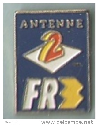 Antenne 2 FR3. Petit Logo - Médias