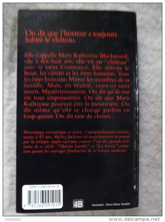 9216.   NOUS AVONS TOUJOURS HABITE LE CHATEAU.  Shirley Jackson.   1962.   ( Pocket Terreur) - Griezelroman