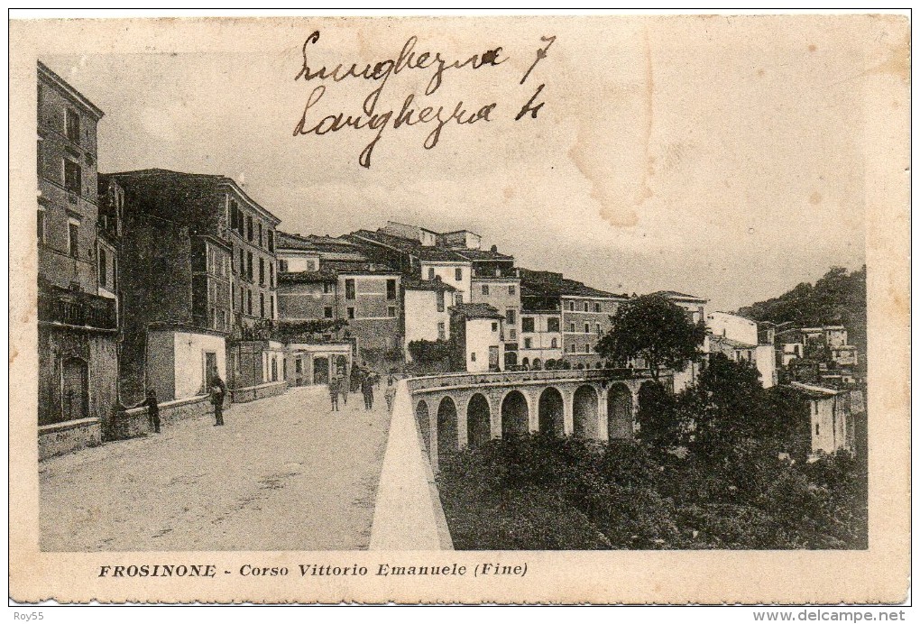 Lazio-frosinone Veduta Corso Vittorio Emanuele (fine) Primi 900 - Frosinone