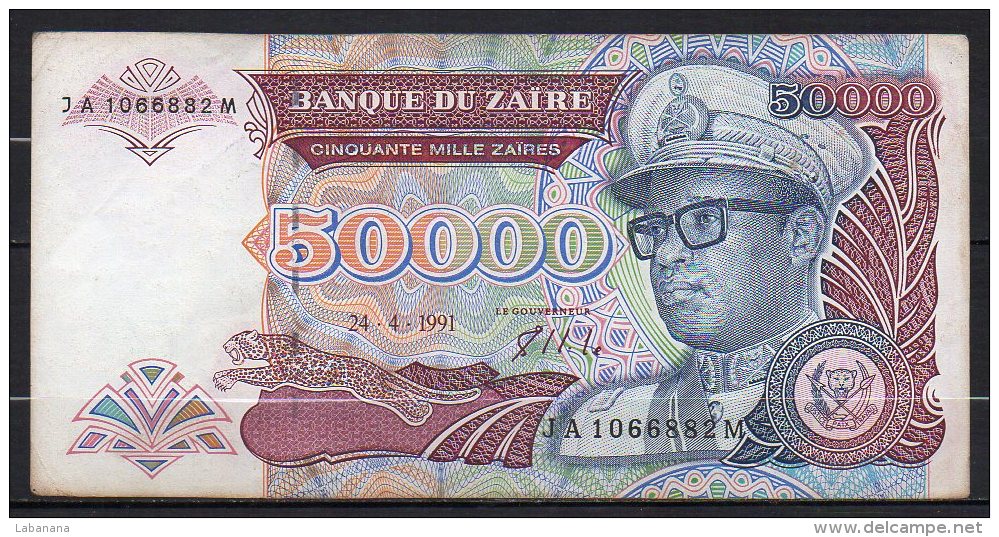 Zaire 3 Billets 1991-1993 - Zaïre