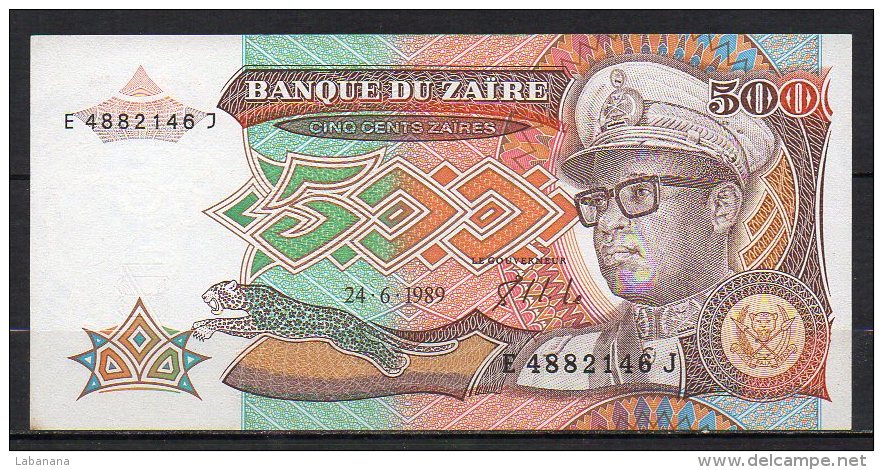 Zaire 5 Billets 1988-1989 - Zaïre