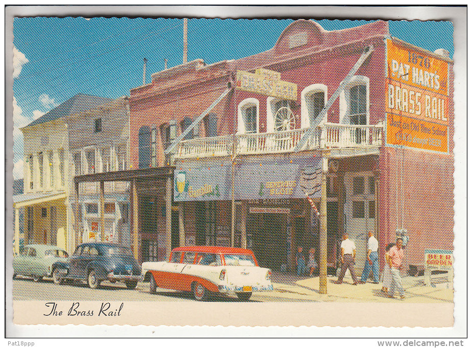 USA ( NV Nevada ) VIRGINIA CITY : The Brass Rail ( Automobiles : Limousines US  En 1er Plan ) CPSM Dentelée Colorisée GF - Autres & Non Classés