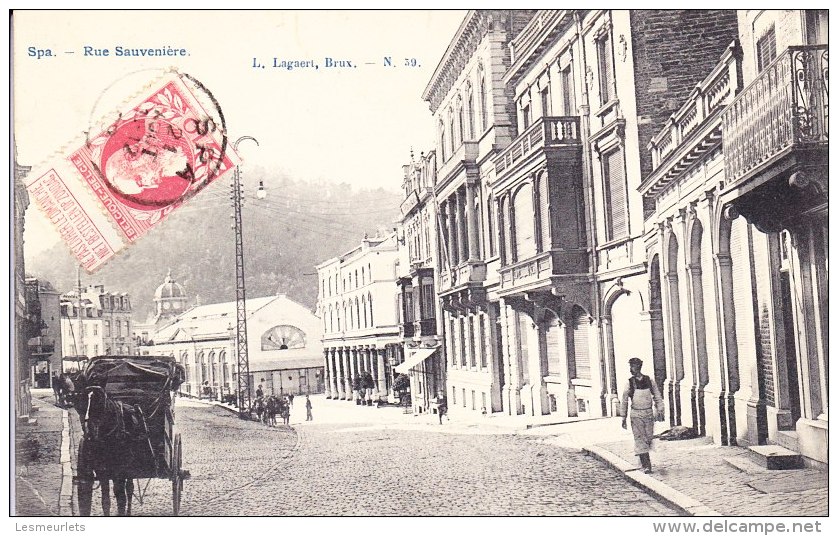 Cpa Belgique Spa Rue Savenière L. Lagaert Brux N° 39 - Spa