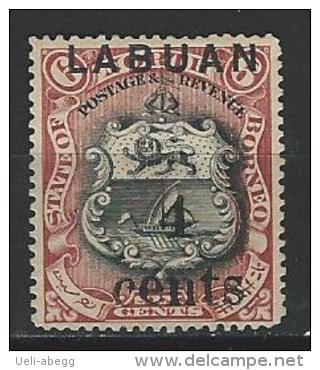 Labuan SG 103, Mi 84 (*) No Gum - Bornéo Du Nord (...-1963)