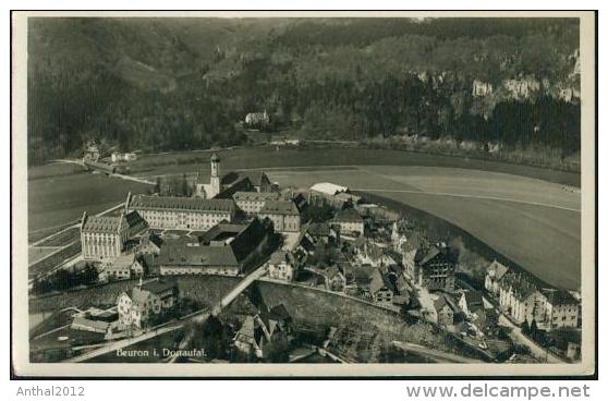 Rarität Flugzeugaufnahme Beuron Bei Sigmaringen Mit Schloß 15.3.1940 - Sigmaringen