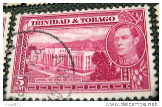 Trinidad And Tobago 1938 General Post Office And Treasury 5c - Used - Trinité & Tobago (...-1961)