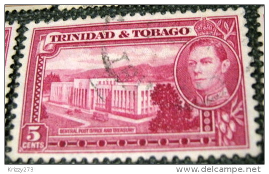 Trinidad And Tobago 1938 General Post Office And Treasury 5c - Used - Trinidad & Tobago (...-1961)