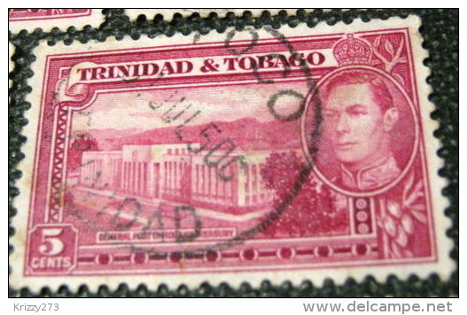 Trinidad And Tobago 1938 General Post Office And Treasury 5c - Used - Trinidad Y Tobago