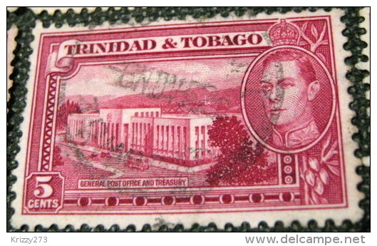 Trinidad And Tobago 1938 General Post Office And Treasury 5c - Used - Trinidad Y Tobago