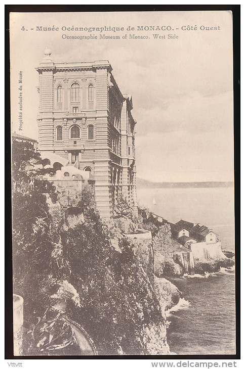 MONACO, MONTE-CARLO : Côté Ouest, Gilletta Et Cie (non Circulée) - Oceanographic Museum