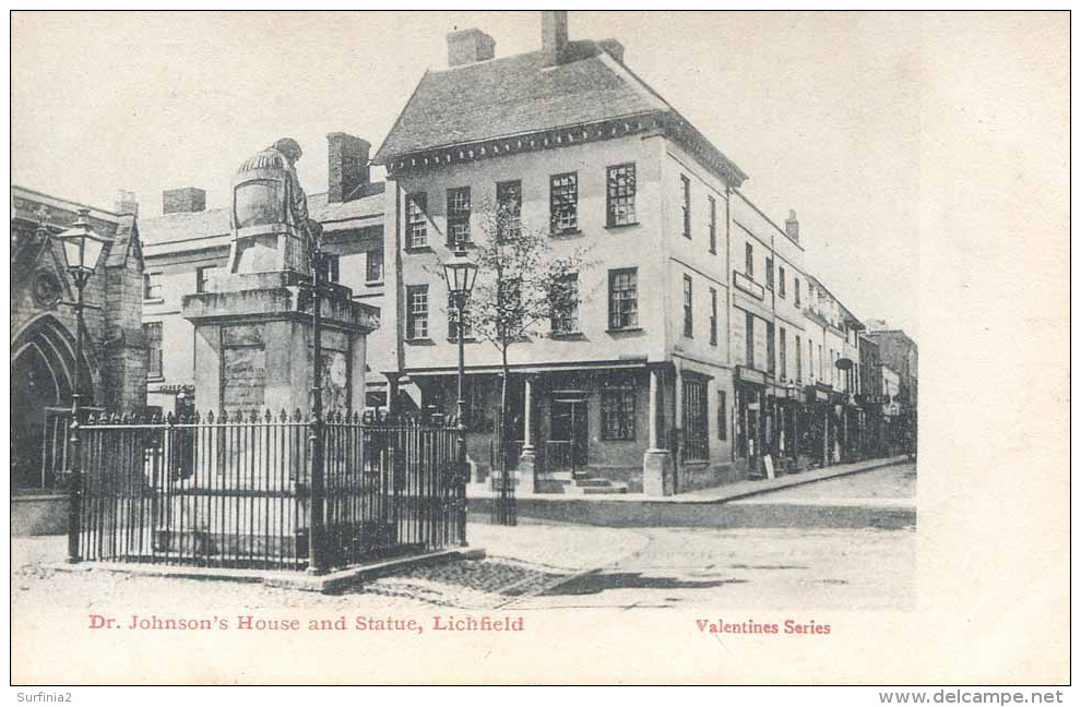 STAFFS -  LICHFIELD - DR JOHNSON'S HOUSE AND STATUE 1904 St71 - Sonstige & Ohne Zuordnung