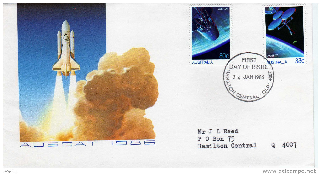 Australie: 1986 Belle Fdc AUSSAT 3 Satellites Australiens Pour La TV Les Télécom Et La Radio - Oceanía