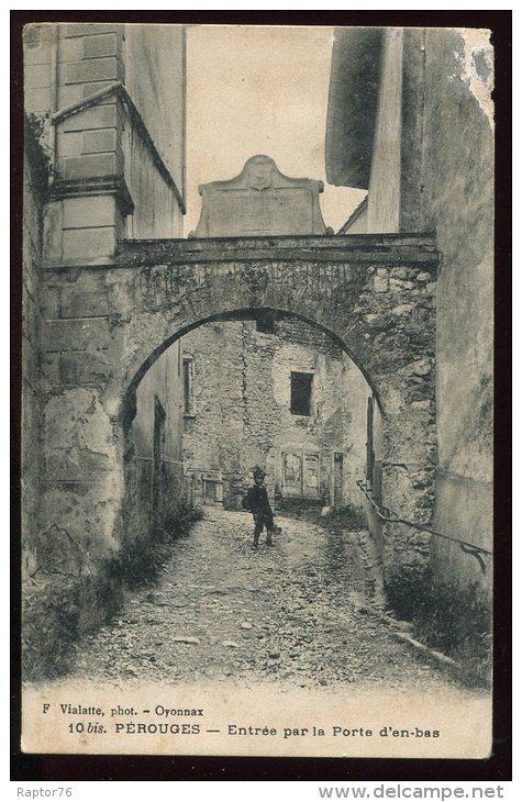 CPA 01 PEROUGES Entrée Par La Porte D'en-Bas - Pérouges