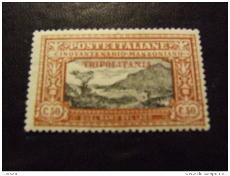 TRIPOLITANIA 1924 MANZONI 50 C NUOVO * - Tripolitania