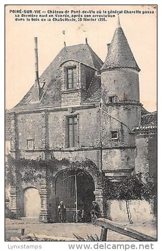 France Poire Sur Vie Chateau De Pont De Vie Ou Le General Charette Castle - Autres & Non Classés