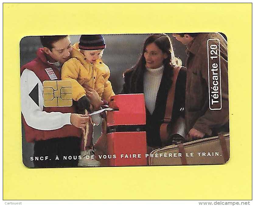 F697 SNCF A Nous De Vous Faire Preferer Le TRAIN 120U SOLAIC S06 12/95 - 120 Eenheden
