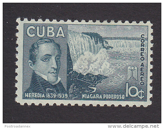 Cub, Scott #C35, Mint Hinged, Heredia And Niagara Falles. Issued 1940 - Airmail