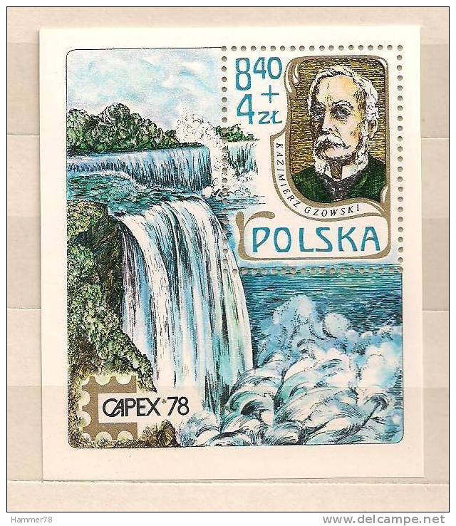 POLAND 1978 INTERNATIONAL PHILATELISTIC EXHIBITION CAPEX'78 MS MNH - Blocchi E Foglietti