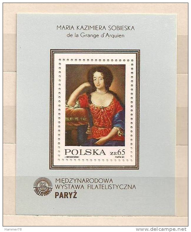 POLAND 1982 WORLD PHILATELISTIC EXHIBITION PHILEXFRANCE´ 82 MS MNH - Blocks & Sheetlets & Panes