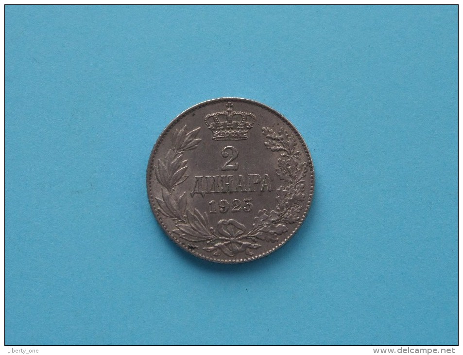 1925 - 2 Dinara / KM 6 ( Uncleaned - For Grade, Please See Photo ) ! - Yugoslavia