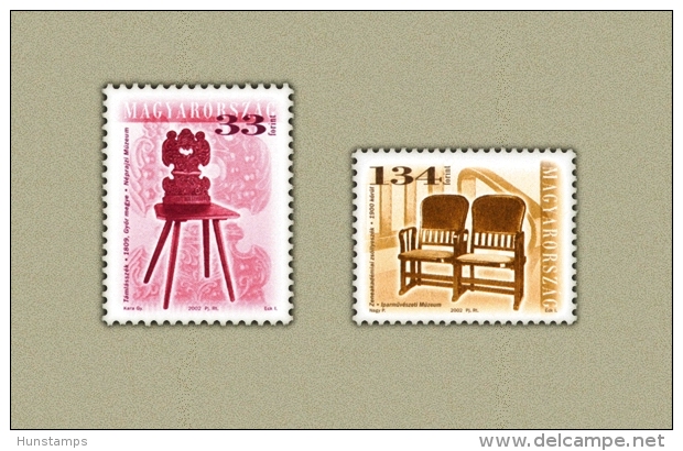 Hungary 2002. Antique Furnitures Set MNH (**) Michel: 4717 / 2 EUR - Nuevos