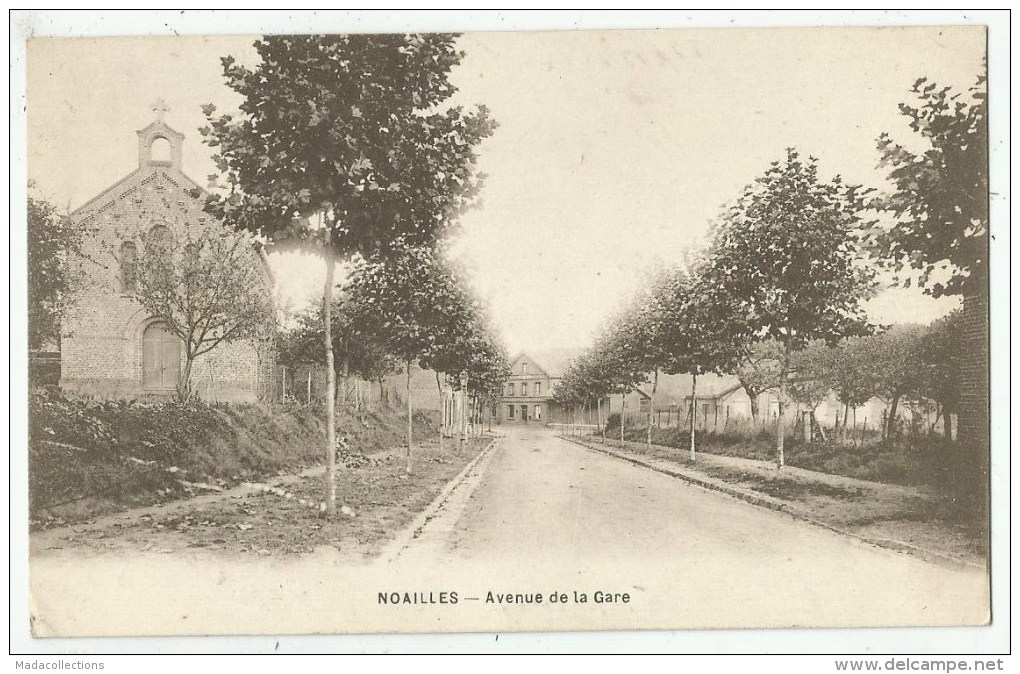 Noailles  (60.Oise)  Avenue De La Gare - Noailles