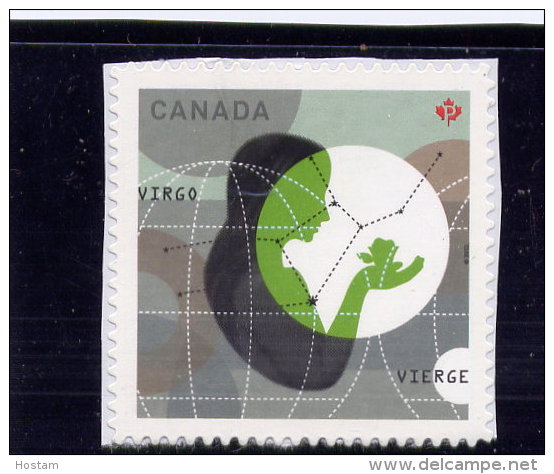 CANADA. 2012, #2454,   Zodiac Sign, Astrology, VIRGO, Mnh - Timbres Seuls