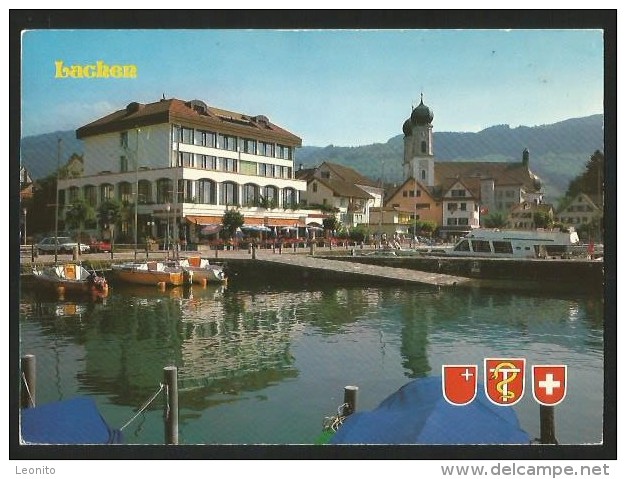 LACHEN SZ Am Oberen Zürichsee Seehotel Hotel AL PORTO Wangen 2002 - Lachen