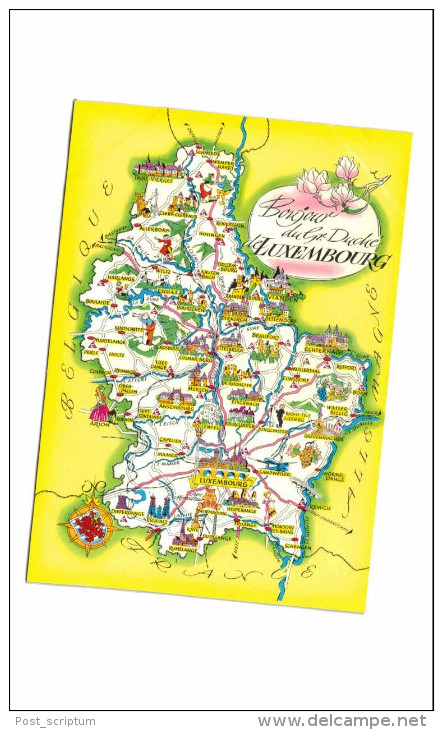 Luxembourg - Représentation Géographique - Andere & Zonder Classificatie