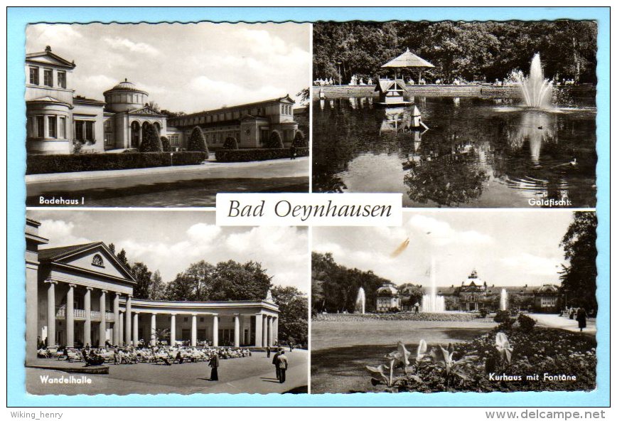 Bad Oeynhausen - S/w Mehrbildkarte 16 - Bad Oeynhausen