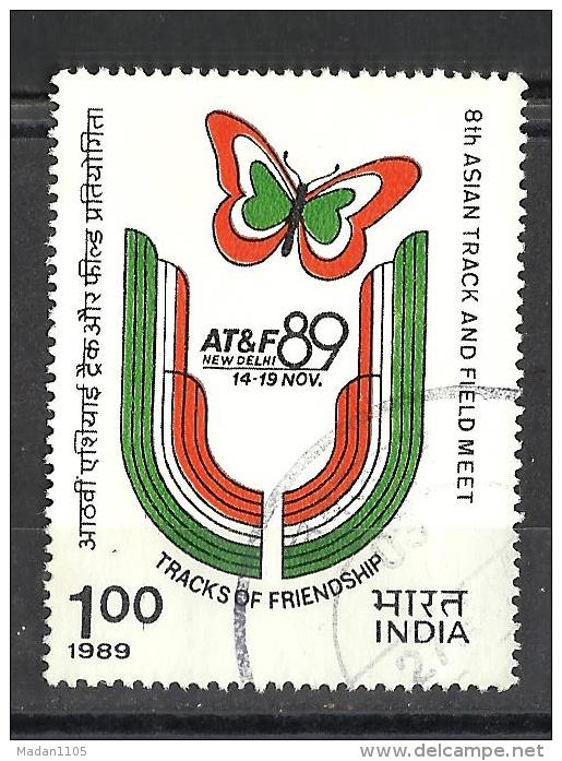 India, 1989, 8th Asian Track And Field Meet, New Delhi,  1 V,  FINE USED - Used Stamps