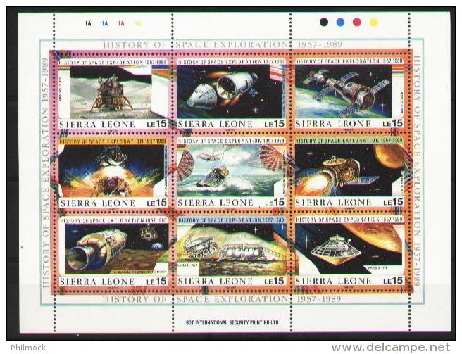 Space -espace - Sierra Léone Bloc 1060-1068** - MNH - Sierra Leone (1961-...)